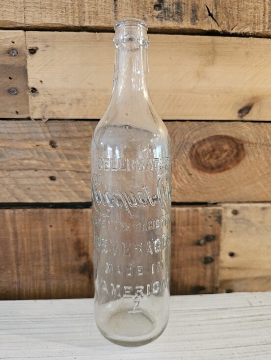 Antique Other - Antique 1900-1915 Clicquot-Club Clear Glass Beverage Bottle